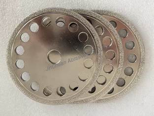 High-Performance Vacuum Brazed Diamond Wheels for Cast Iron Grinding with D40/45 Grit Customizable Shape and Long Lifespan