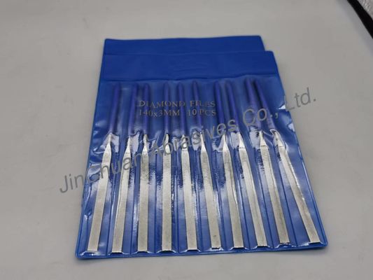 Square Electroplated Diamond File 3*140*5*70 Grinding D200/230