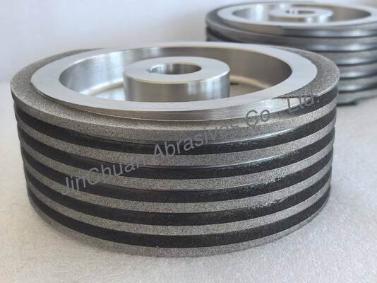 Helical Electroplated CBN Grinding Wheel B126 with Steel Base Body for Sharpening Knives
