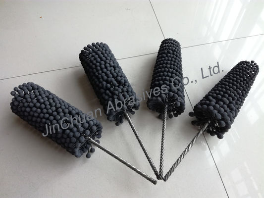 SIC 80*200*350 Flexible Honing Brush In Silicon Carbide Abrasive Brush