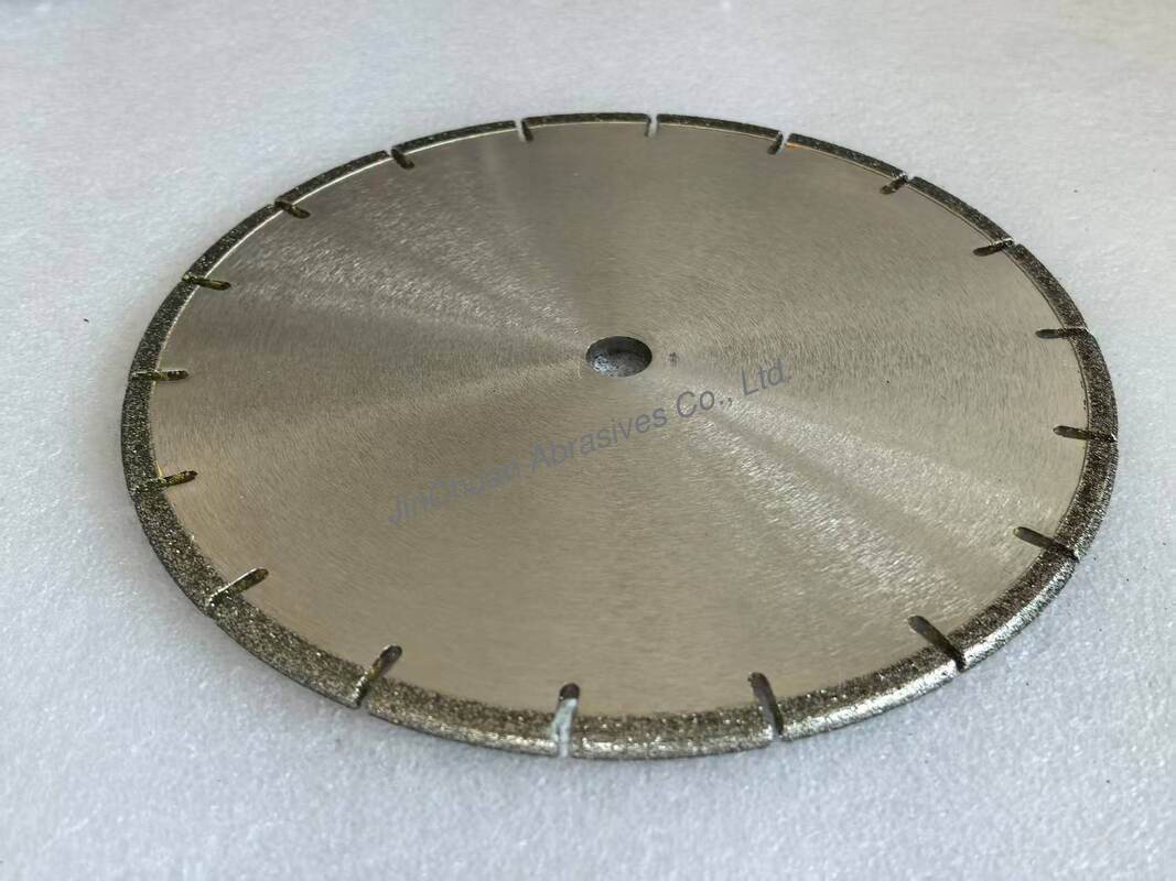 184.16mm Diameter Segmented Diamond Saw Blade With Electroplated Nickel Bond And Reinforced Steel Core For Concrete Cutting