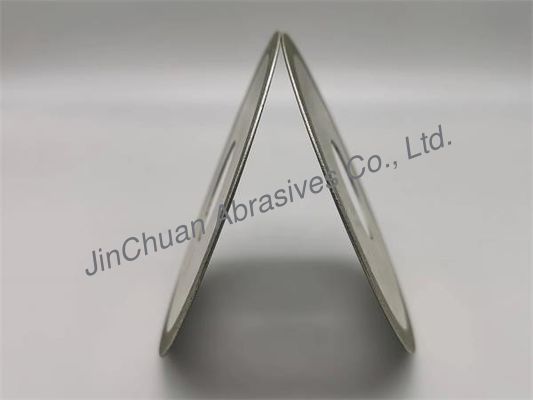 1A1 100mm*0.8mm*7mm এর জন্য সিলভার ইলেক্ট্রোপ্লেটেড ডায়মন্ড গ্রাইন্ডিং হুইলস কাটিং ব্লেড