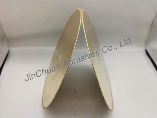 D50/60 ইলেক্ট্রোপ্লেটেড ডায়মন্ড গ্রাইন্ডিং কাটিং হুইল 0.8 মিমি বেসবডি 210*20*2 মিমি