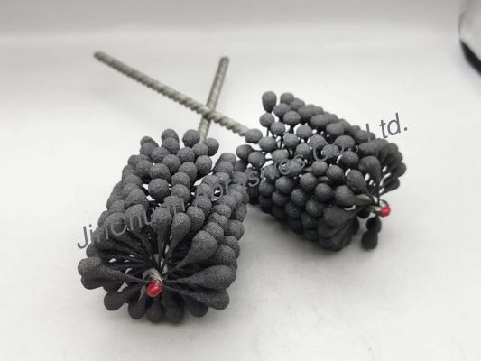 60*80*200 সিলিন্ডার সিলিকন কার্বাইড নমনীয় হোনিং ব্রাশ 600 গ্রিট