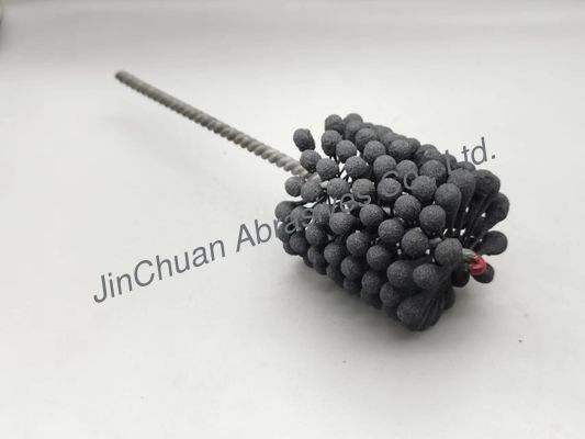 60*80*200 সিলিন্ডার সিলিকন কার্বাইড নমনীয় হোনিং ব্রাশ 600 গ্রিট