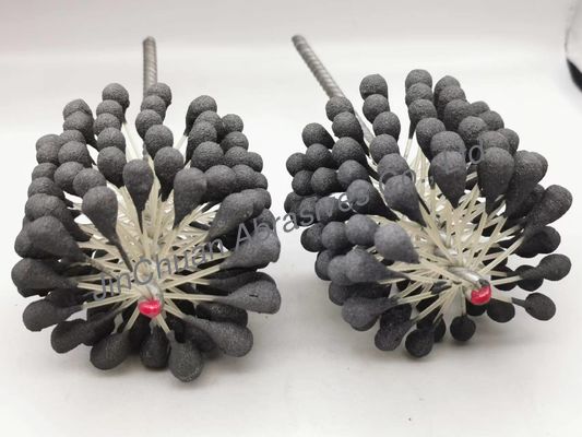 90*80*200mm 60 গ্রিট ফ্লেক্স হোন ব্রাশ দূর করার জন্য