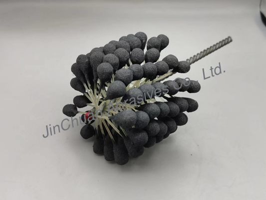 100*80*200mm সিলিন্ডার বল নমনীয় হোনিং ব্রাশ বোরস পরিষ্কার এবং সমাপ্তির জন্য