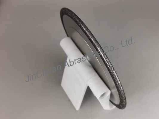 14F1 ইলেক্ট্রোপ্লেটেড CBN গ্রাইন্ডিং শার্পেনিং হুইল চেইন শো কাঠের কাজের জন্য