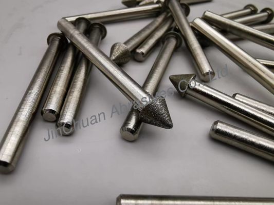 ইলেক্ট্রো জমা করা টিপ 1k1w গ্রাইন্ডিং মাউন্টেড পয়েন্ট ডায়মন্ড অ্যাব্রেসিভস D126