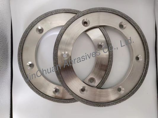 ইলেক্ট্রো বন্ডেড সিবিএন গ্রাইন্ডিং হুইল কাস্ট আয়রনের জন্য 6 গর্ত ডায়মন্ড গ্রাইন্ডার ডিস্ক 254 মিমি