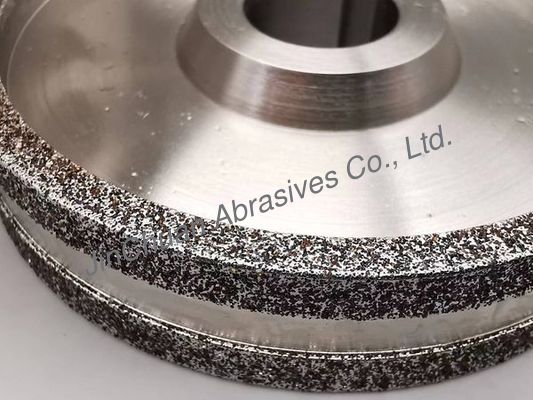 ইস্পাত শরীর ইলেক্ট্রোপ্লেটেড CBN গ্রিলিং হুইল ব্যাসার্ধ 100 গ্রিট নম্বর B301