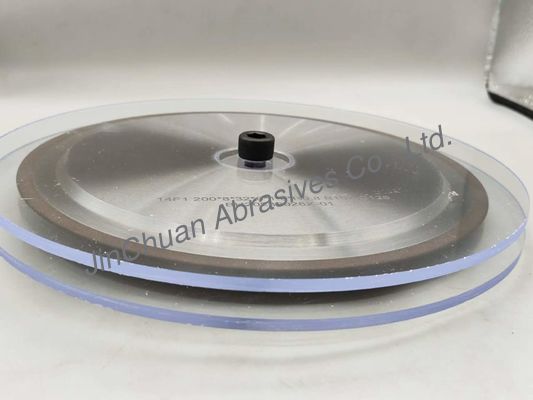 R0.8mm 200mm রেইন বন্ডেড গ্রাইন্ডিং হুইল CBN শার্পিং হুইল
