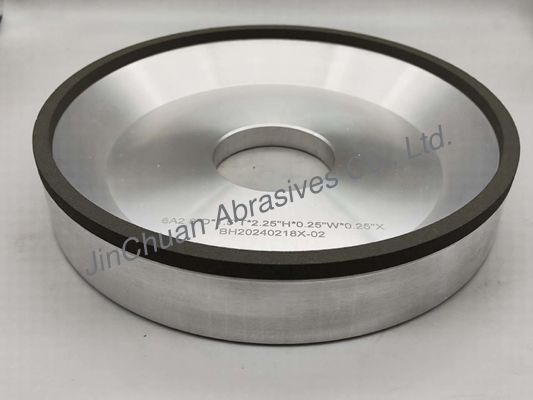 6A2 রেজিন বন্ড CBN গ্রিলিং হুইলস সঙ্গে ব্যাসার্ধ 203mm অভ্যন্তরীণ গর্ত 84mm বেধ 51mm