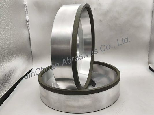 6A2 রেজিন বন্ড CBN গ্রিলিং হুইলস সঙ্গে ব্যাসার্ধ 203mm অভ্যন্তরীণ গর্ত 84mm বেধ 51mm