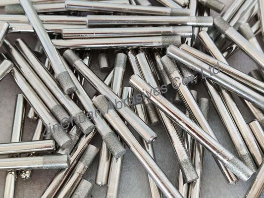 ইলেক্ট্রোপ্লেটেড ডায়মন্ড শার্পিং পিন 2.3 মিমি-6.3 মিমি ডায়মন্ড গ্রিট নম্বর D91