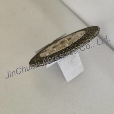 ব্যাসার্ধ 150 মিমি ইলেক্ট্রোপ্লেটেড সিবিএন গ্রিলিং হুইল ওজন কমানোর গর্ত সহ