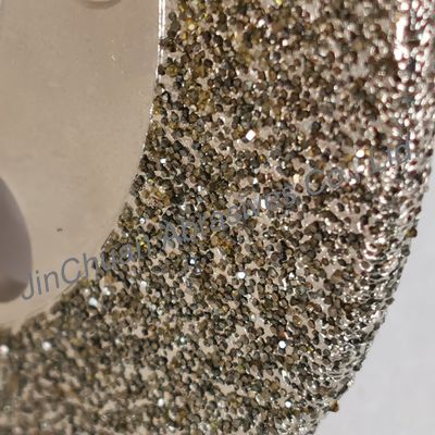 ব্যাসার্ধ 150 মিমি ইলেক্ট্রোপ্লেটেড সিবিএন গ্রিলিং হুইল ওজন কমানোর গর্ত সহ