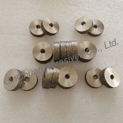 ব্যাসার্ধ 38mm কাস্টমাইজযোগ্য ইলেক্ট্রোপ্লেটেড ডায়মন্ড হুইলস হার্ড উপাদান গ্রিলিং জন্য