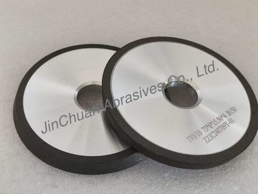 গ্রে সিবিএন রেজিন বন্ড গ্রিলিং হুইল 1V1 75mm দক্ষতা গ্যাশিং জন্য 10 ডিগ্রী সঙ্গে