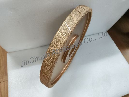 400 মিমি রুক্ষ শস্য ভ্যাকুয়াম ব্রেইজড ডায়ামং হুইল ডি 25/30 কাস্ট আয়রনের জন্য গ্রিলিং হুইল