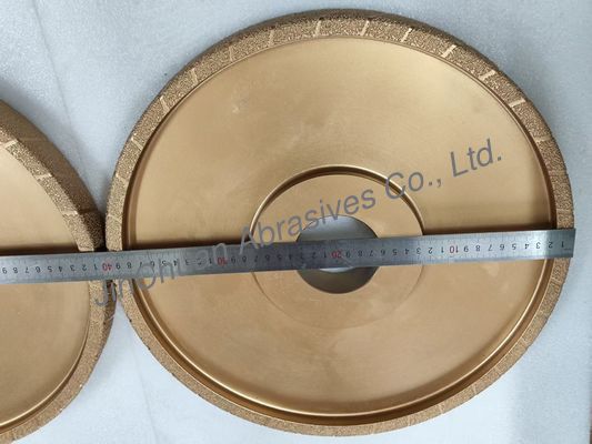 400 মিমি রুক্ষ শস্য ভ্যাকুয়াম ব্রেইজড ডায়ামং হুইল ডি 25/30 কাস্ট আয়রনের জন্য গ্রিলিং হুইল