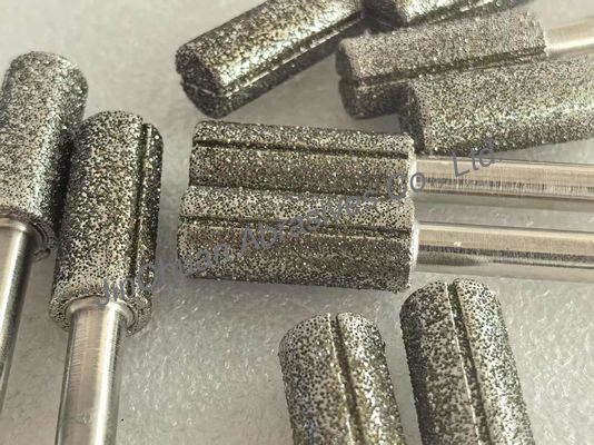 স্লট সহ ডায়মন্ড মাউন্টড পয়েন্টস টাইপ গ্রিলিং পিন