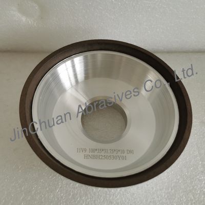 11V9 100*35*31.75*3*10মিমি D91 রেজিন বন্ডড ডায়মন্ড গ্রাইন্ডিং হুইল