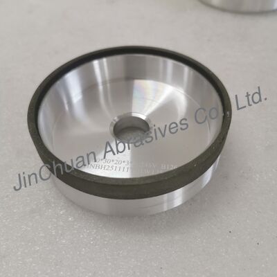 6A9 রজন বন্ড CBN গ্রাইন্ডিং হুইল 100*30T*20*3*10mm ভেজা গ্রাইন্ডিং B126