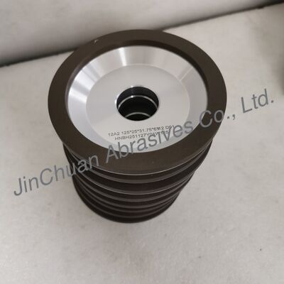 12A2 রজন বন্ড ডায়মন্ড গ্রাইন্ডিং হুইল 125*25T*31.75*6*12mm D91 ভেজা গ্রাইন্ডিং