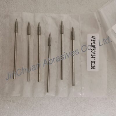 কাস্টম-তৈরি 4*3*10*80mm 17°-120° D126 ইলেক্ট্রোপ্লেটেড গ্রাইন্ডিং বিট সিমেন্টেড কার্বাইডের জন্য