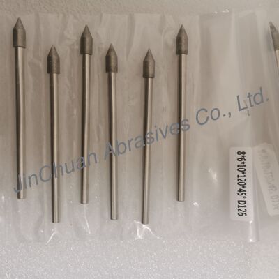 কাস্টম-মেড 8*6*10*120mm 30°-120° D126 সিমেন্টেড কার্বাইডের জন্য ইলেক্ট্রোপ্লেটেড গ্রিলিং বিট