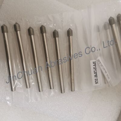 কাস্টম তৈরি 10*8*10*120 মিমি 30°-120° D126 সিমেন্ট কার্বাইডের জন্য ইলেক্ট্রোপ্লেটেড গ্রিলিং বিট