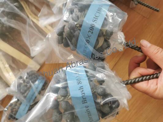 এসআইসি ব্রাশ যা পলিশিং ধ্বংসাবশেষের জন্য হোনিং ব্রাশ সিলিকন কার্বাইড ঘষিয়া তুলিয়া ফেলিতে সক্ষম ব্রাশ