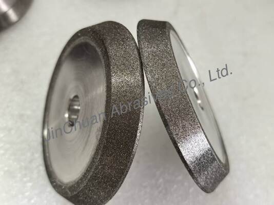 অ্যাম্বার রঙের সিবিএন ইলেক্ট্রোপ্লেটেড হুইল সহ ইলেক্ট্রো-বন্ডেড গ্রাইন্ডিং এবং চ্যামফারিং হুইল