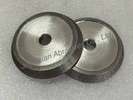 অ্যাম্বার রঙের সিবিএন ইলেক্ট্রোপ্লেটেড হুইল সহ ইলেক্ট্রো-বন্ডেড গ্রাইন্ডিং এবং চ্যামফারিং হুইল