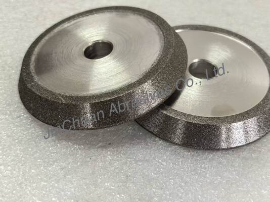 অ্যাম্বার রঙের সিবিএন ইলেক্ট্রোপ্লেটেড হুইল সহ ইলেক্ট্রো-বন্ডেড গ্রাইন্ডিং এবং চ্যামফারিং হুইল