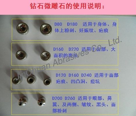 স্কিন সৌন্দর্য জন্য স্টেইনলেস স্টীল ডায়মন্ড মিনিature ম্যাসেজ ছোট হীরা ফাইল