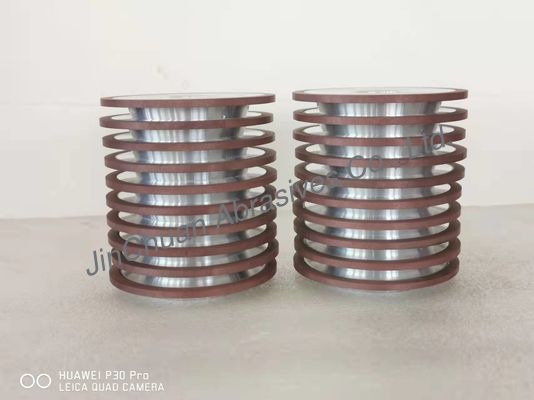 100mm 3A1 ফ্ল্যাট আর্ক ডায়মন্ড গ্রাইন্ডিং হুইল রজন বৃত্তাকার করাত ব্লেডের জন্য বন্ডেড